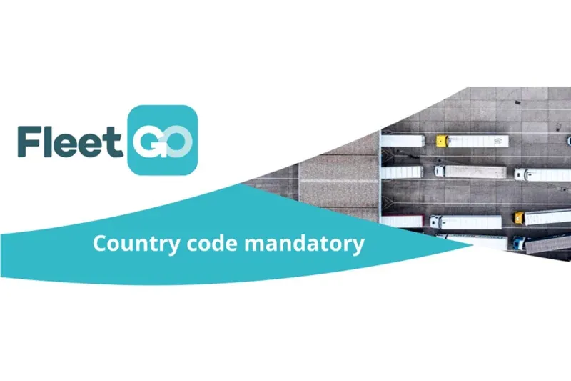 country code in tachograph is mandatory